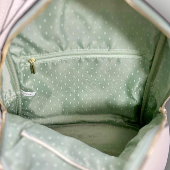 Vanessa Williams Mini Backpack Bone/Mint Vegan Leather NWT! - Picture 7 of 8